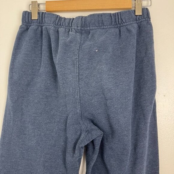 Roots Athletic Cotton Blue Sweatpants FLAW w/ Small 1" hole - Picture 9 of 12